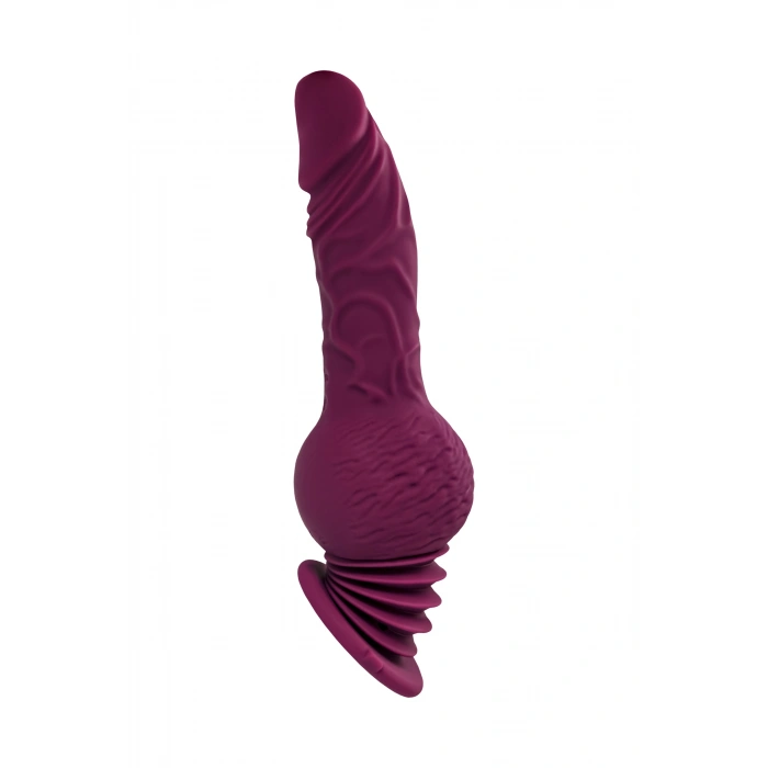 VipMarketim Motorlovers Striker Mini Seks Makinesi, Uzaktan Kumandalı, Silikon, Mor, 23.5 Cm