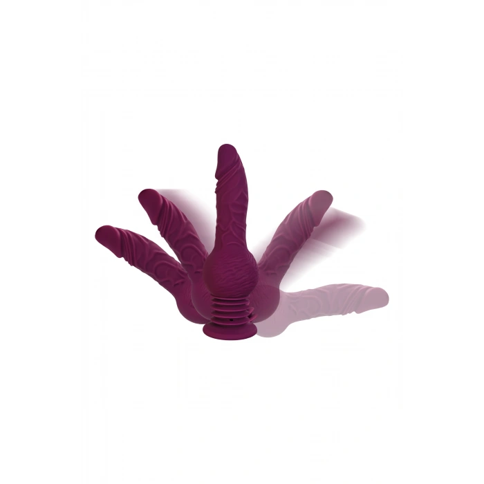 VipMarketim Motorlovers Striker Mini Seks Makinesi, Uzaktan Kumandalı, Silikon, Mor, 23.5 Cm