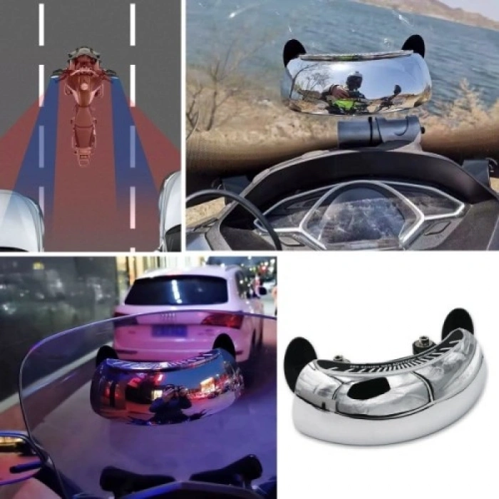 VipMarketim Motosiklet İçin Dayanıklı Geniş Açı Görme ve Kör Nokta Aynası