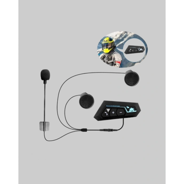 VipMarketim Motosiklet Kask Kulaklığı Bluetooth 5.0 Gürültü Önleme ve Hızlı Bağlantı