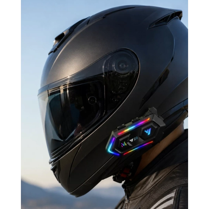 VipMarketim Motosiklet Kaskı İçin Bluetooth Intercom Kulaklık Uzun Pil Ömrü