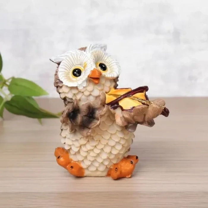 VipMarketim Müzisyen Baykuşlar Biblo Seti 4lü