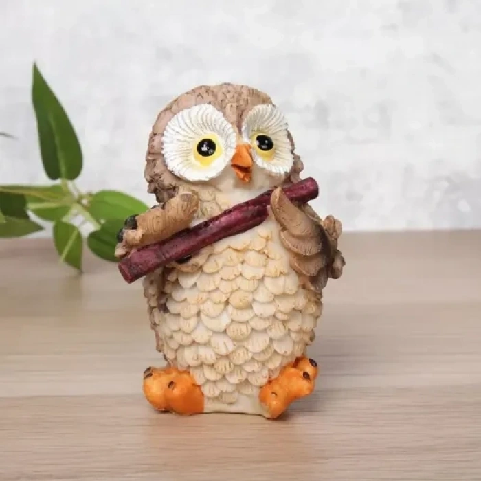 VipMarketim Müzisyen Baykuşlar Biblo Seti 4lü