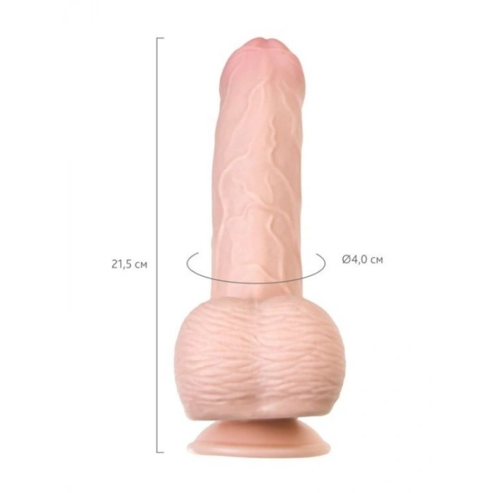 VipMarketim My Babe Kıkırdaklı Deri Katmanlı My Sweety 21,5 cm Dildo