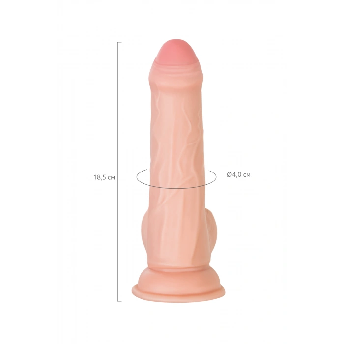 VipMarketim My Babe My Treasure Gerçekçi Yapay Penis, TPE, Çıplak, 18,5 cm