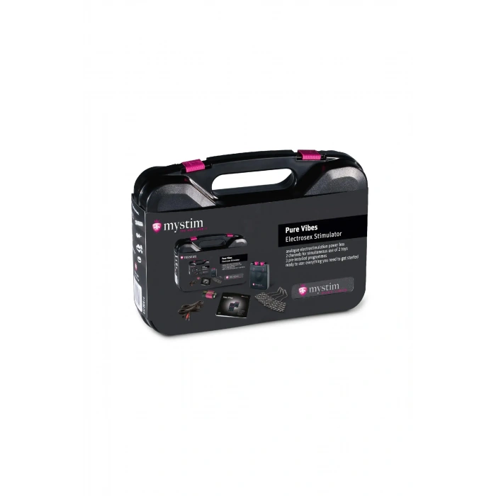 VipMarketim Mystim Cluster Buster Darbe Kaynağı, uzaktan kumanda, digital, 12 program, siyah