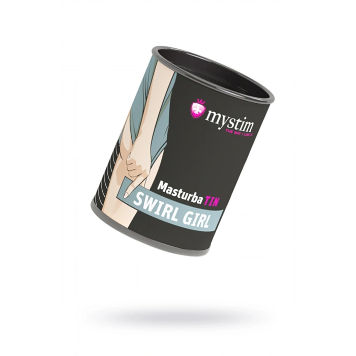 VipMarketim Mystim Masturbatin Swirl Gir Masturbatör, TPE, beyaz, 4,5 cm