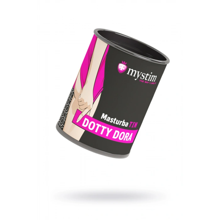 VipMarketim Mystim Mastürbatör Dotty Dora Masturbatör, Tpe, Beyaz, 4,5 Cm