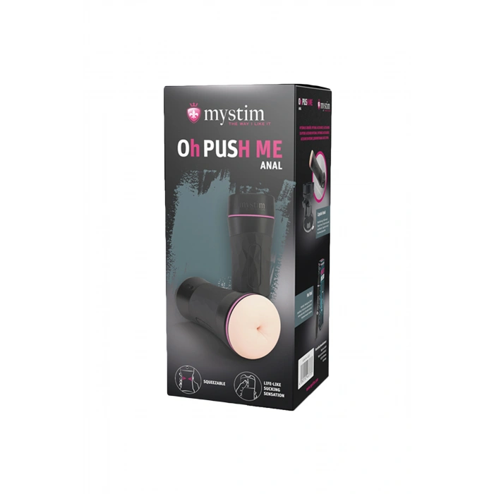 VipMarketim Mystim Oh Push Me Anal Masturbator, Tpe, Ten, 21,5 Cm