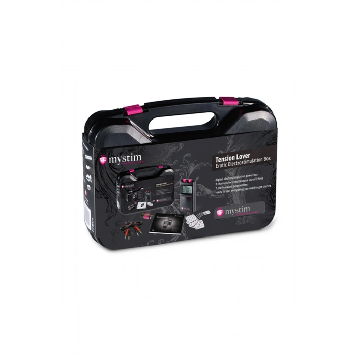 VipMarketim Mystim Tension Lover Digital Dürtü Elektrotlar, 7 Program, siyah