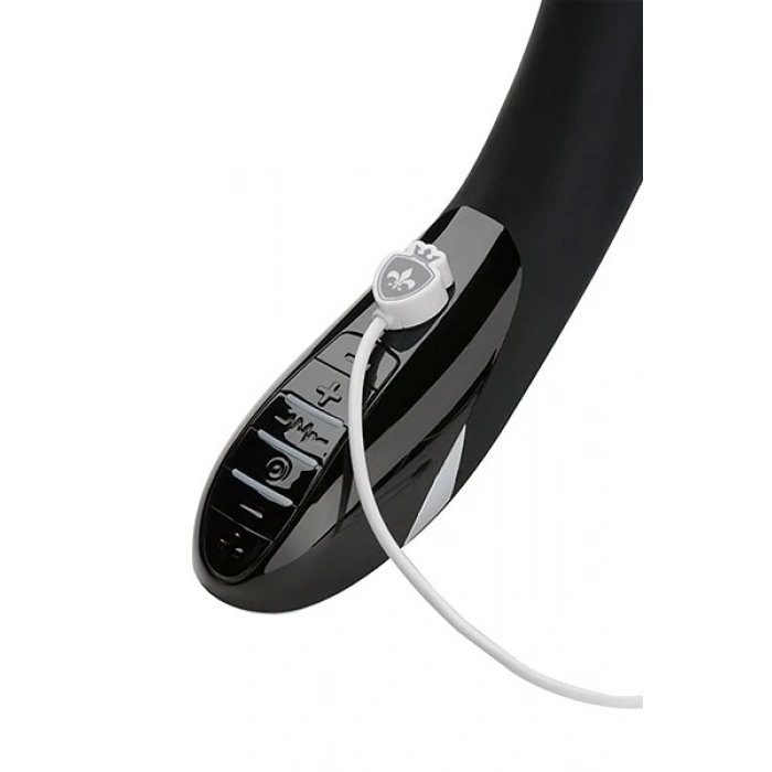 VipMarketim Mystim Tickling Truman Elektro Stimülasyonlu Vibratör, Silikon, Siyah, 27cm