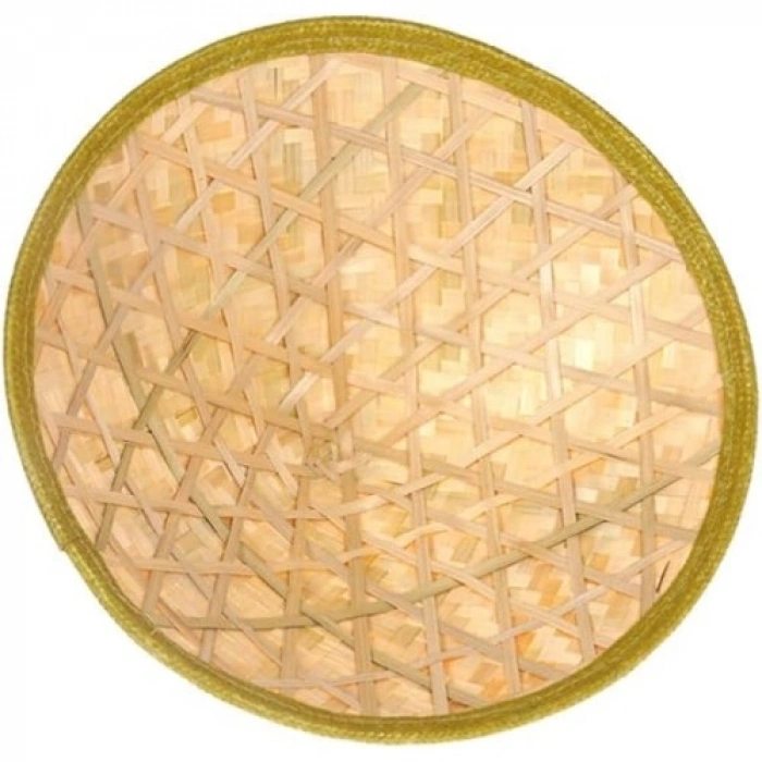 VipMarketim Naturel Renk Cambodia Kamboçyalı Vietnam Şapkası PVC Hasır