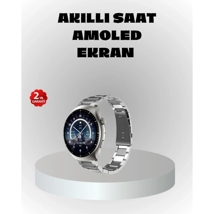 VipMarketim NFC Destekli Akıllı Saat – Kablosuz Şarj & Sesli Arama Özelliği