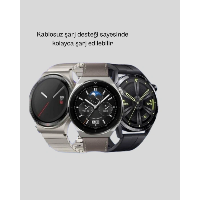 VipMarketim NFC Destekli Akıllı Saat – Kablosuz Şarj & Sesli Arama Özelliği