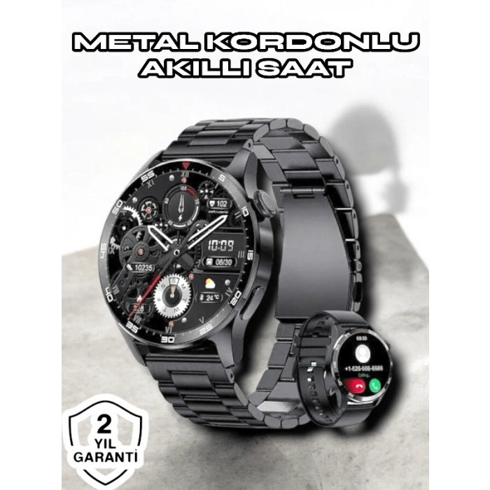 VipMarketim NFC ve Kablosuz Şarjlı Akıllı Saat EKG Nabız & Spor Modları ile iOS ve Android Uyumlu