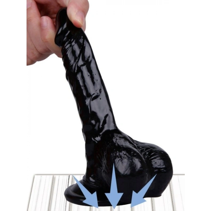VipMarketim Noctis 16,5cm Siyah Dildo No:112