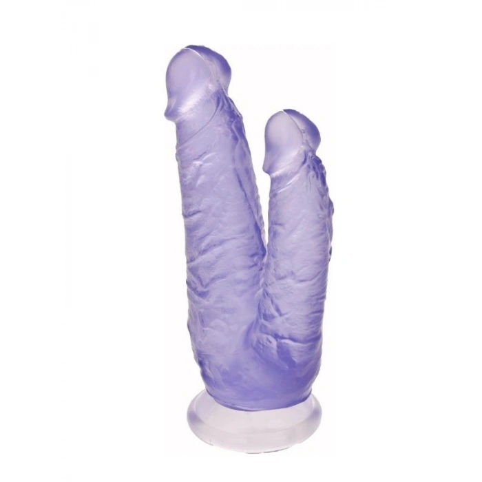 VipMarketim Noctis 19cm Mor Çiftli Dildo No:76