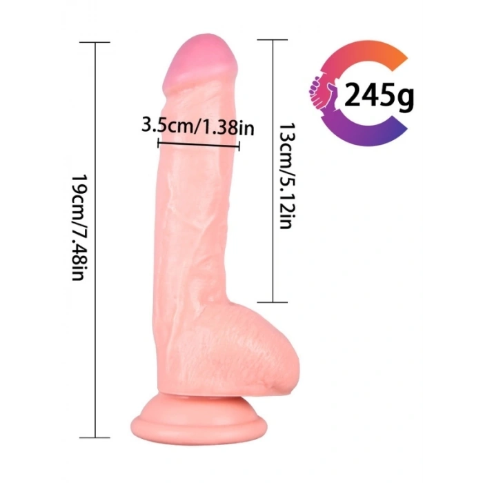 VipMarketim Noctis 19cm Ten Rengi Realistik Dildo No:189