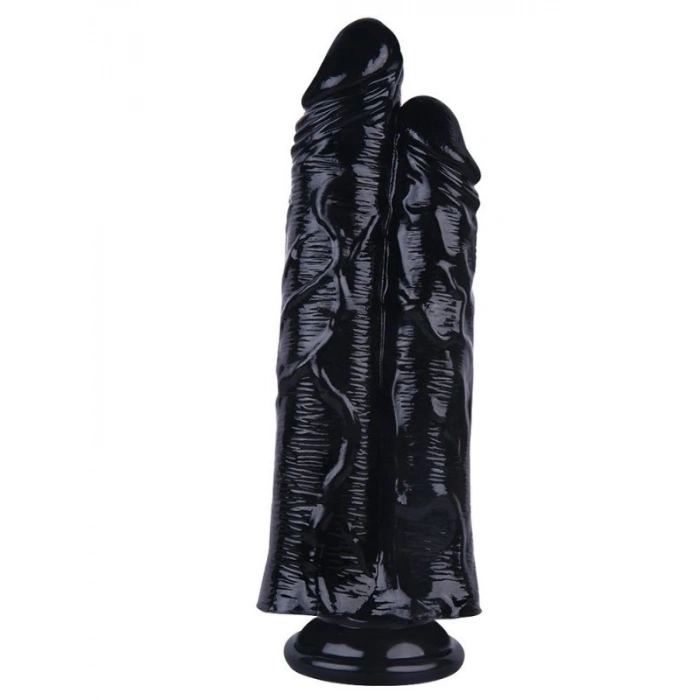 VipMarketim Noctis 26,5cm Siyah Çiftli Dildo No:111
