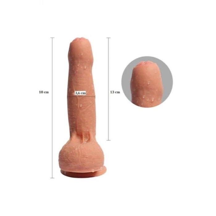 VipMarketim Noctis Sünnetsiz 18 cm Dildo No:83