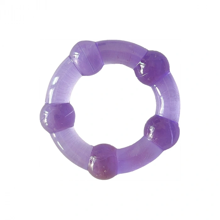 VipMarketim Noktalı Tekli Penis Halkası - Mor