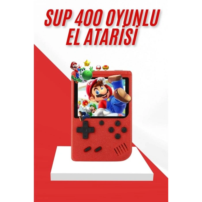 VipMarketim Nostalji Oyunlu Mini Atari Gamebox 400 Oyunlu El Atarisi