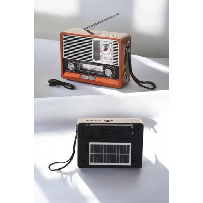 VipMarketim Nostaljik Radyo USBAUX Ve SD Kart Girişli Bluetooth Bağlantılı