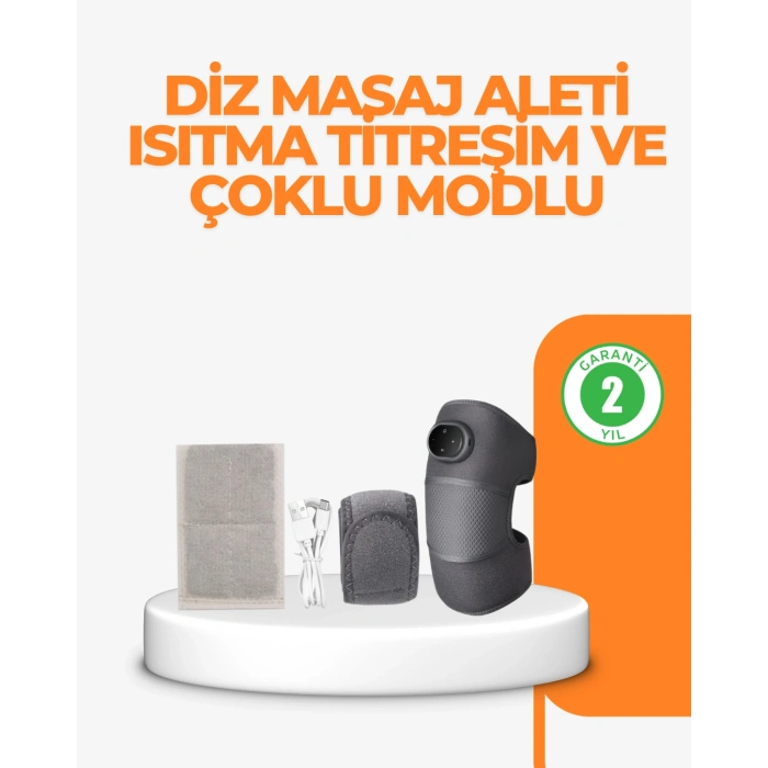 VipMarketim NTC Isı Kontrollü Diz Masaj Aleti Titreşim ve Isı Terapisi