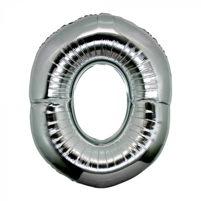 VipMarketim O Harf Folyo Balon Gümüş Renk 40 inç