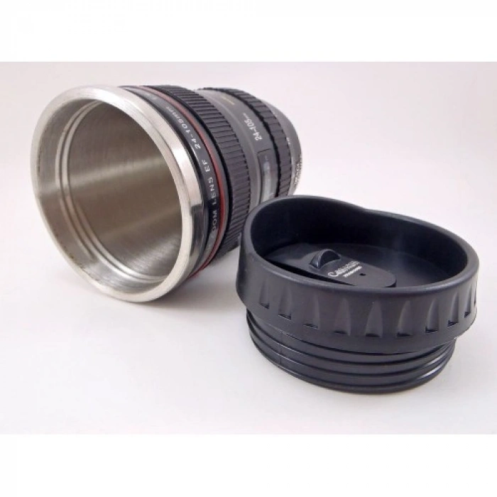 VipMarketim Objektif Görünümlü Termos Bardak