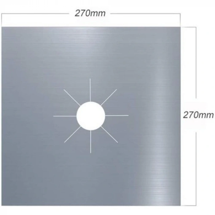 VipMarketim Ocak Koruyucu Alüminyum Ped Seti 4 Adet