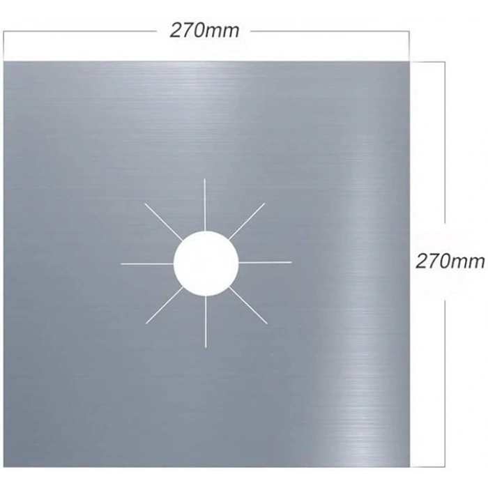 VipMarketim Ocak Koruyucu Alüminyum Ped Seti 5 Adet
