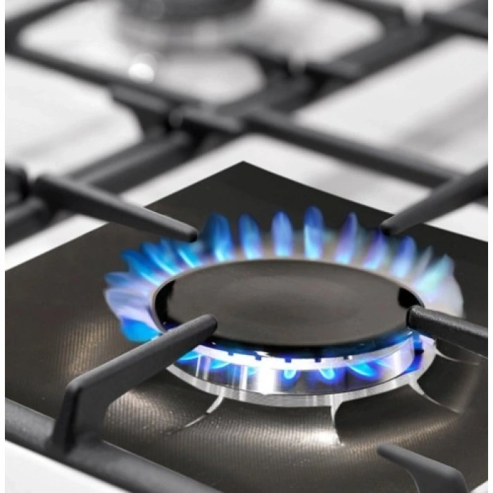 VipMarketim Ocak Koruyucu Folyo Yanmaz Yapışmaz 4lü Set Siyah Renk