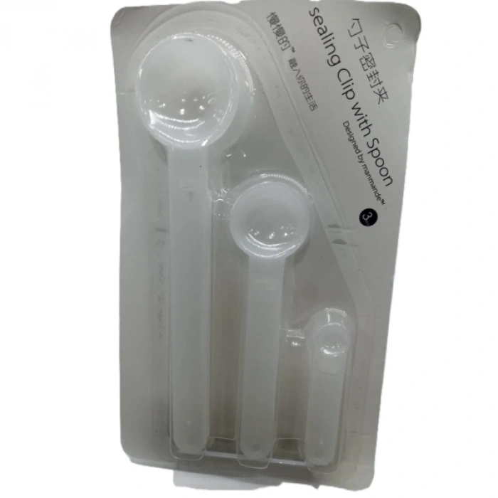 VipMarketim Ölçme Kaşıklı Poşet Klipsi 3lü Paket