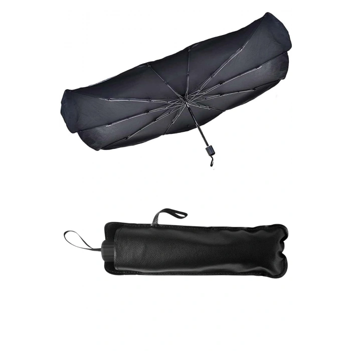 VipMarketim Ön Cam Güneşlik Şemsiye Tüm Araçlar İçin Araba Katlanabilir Güneşlik