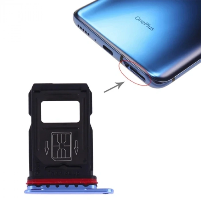 VipMarketim OnePlus 7 Pro Sim Kart Kapağı Tutucu Sim Yuvası-(5775)