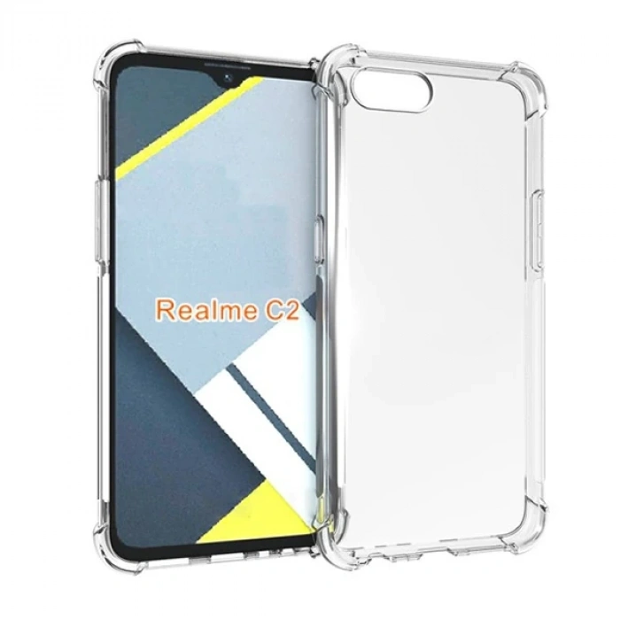 VipMarketim Oppo Realme C2 Anti-Drop Darbe Emici Silikon Kılıf-(5775)