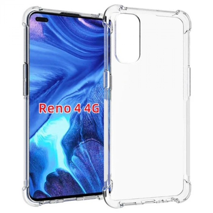 VipMarketim Oppo Reno 4 - 4G Anti-Drop Silikon Kılıf Shockproof kılıf-(5775)