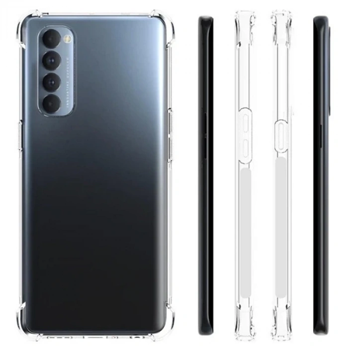 VipMarketim Oppo Reno 4 - 4G Anti-Drop Silikon Kılıf Shockproof kılıf-(5775)