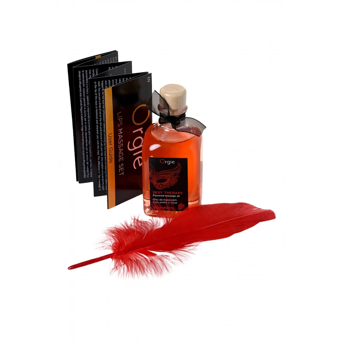 VipMarketim Orgie Sexy Therapy Strawberry – Çilek Aromalı Güçlendirici ve Uyarıcı Yenilebilir Masaj Yağı 150 ml