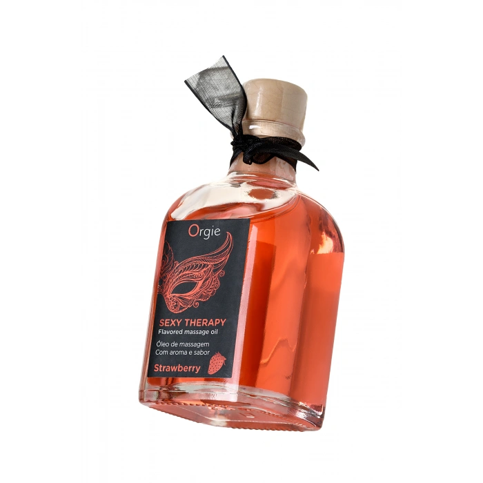 VipMarketim Orgie Sexy Therapy Strawberry – Çilek Aromalı Güçlendirici ve Uyarıcı Yenilebilir Masaj Yağı 150 ml