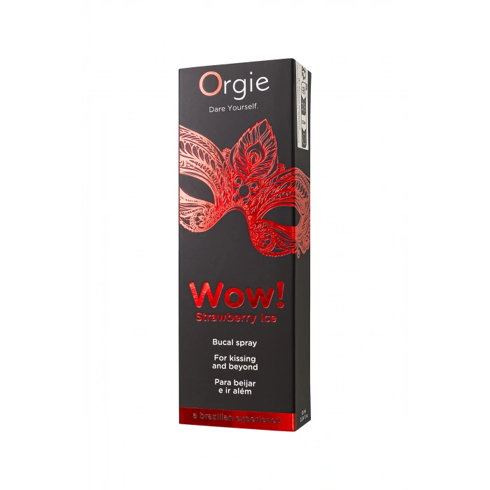 VipMarketim ORGIE WOW Strawberry Ice Blowjob – Çilek & Buz Aromalı Oral Seks Spreyi 10 ml