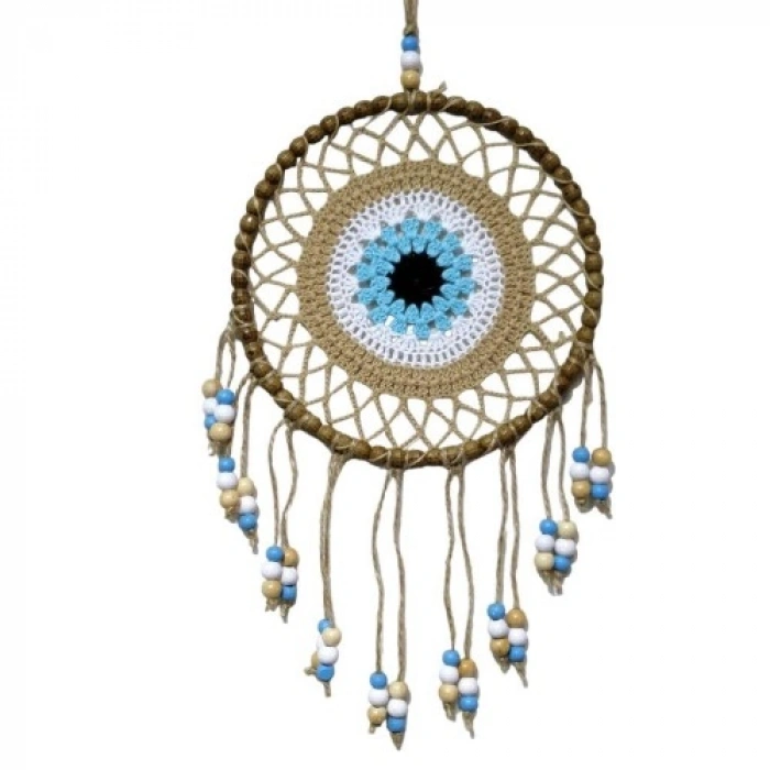 VipMarketim Örgülü Duvar Süsü Capucino Kahvesi Duvar Süsü Boncuklu