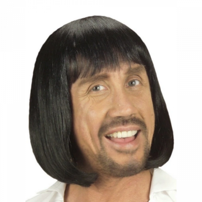 VipMarketim Ortaçağ Peruğu Kısa Siyah