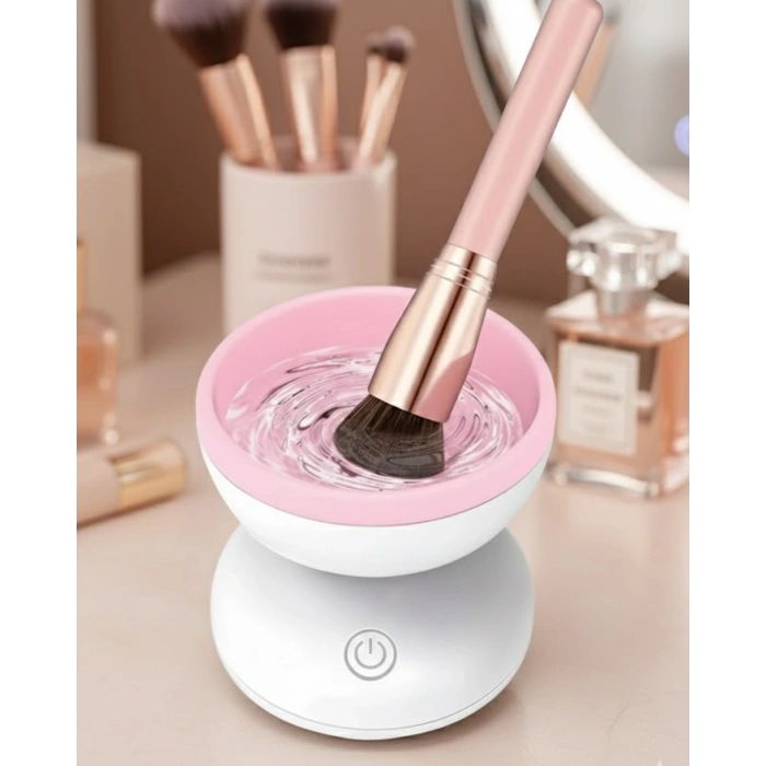 VipMarketim Otomatik Makyaj Fırçası Temizleyici USB Destekli Taşınabilir Cihaz