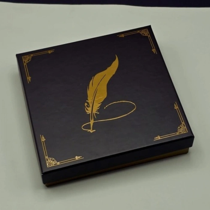 VipMarketim Özel Renk Deri Defter Ve Roller Metal Kalem