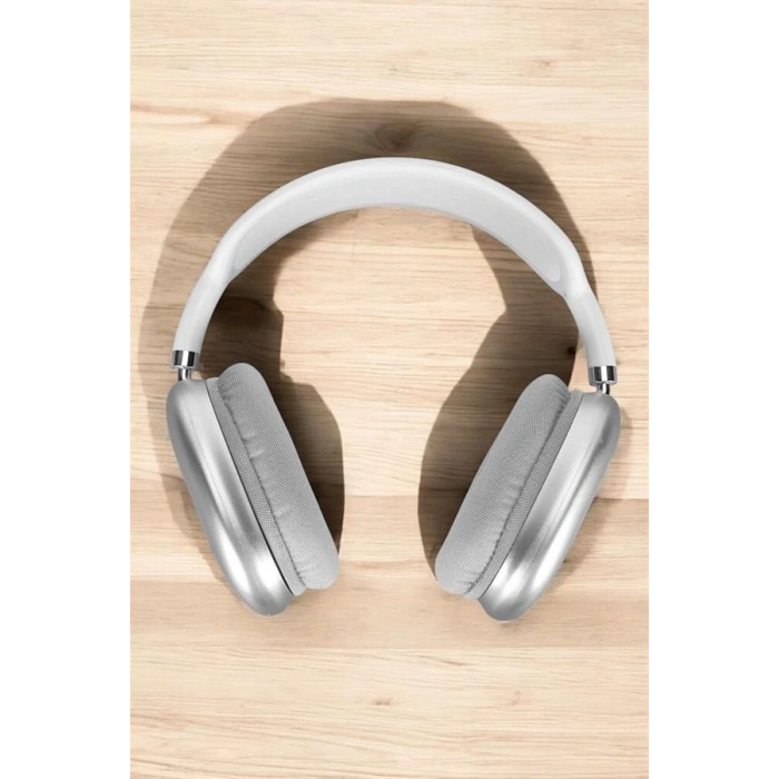 VipMarketim P9 Plus Kablosuz Kulak Üstü Bluetooth Kulaklık Beyaz Mikrofonlu Kulaküstü Kablosuz Kulaklık