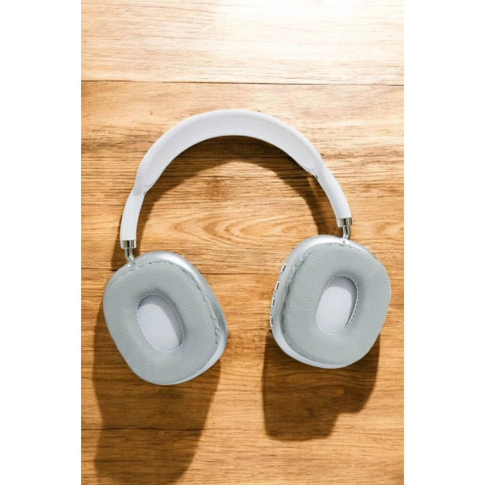 VipMarketim P9 Plus Kablosuz Kulak Üstü Bluetooth Kulaklık Beyaz Mikrofonlu Kulaküstü Kablosuz Kulaklık