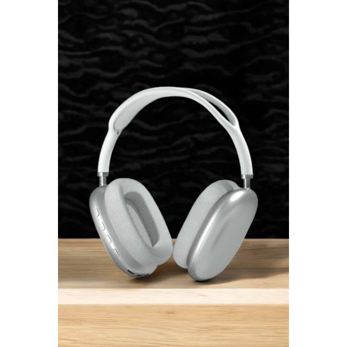 VipMarketim P9 Plus Kablosuz Kulak Üstü Bluetooth Kulaklık Beyaz Mikrofonlu Kulaküstü Kablosuz Kulaklık