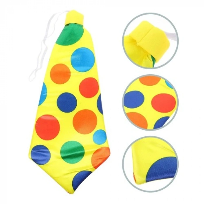 VipMarketim Palyaço Kravatı Lastikli Geniş Kesim